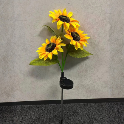 Solar Powered LED Sunflower Garden Lights